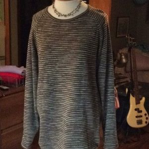 eight eight eight Muddled Striped/Cotton Sweater